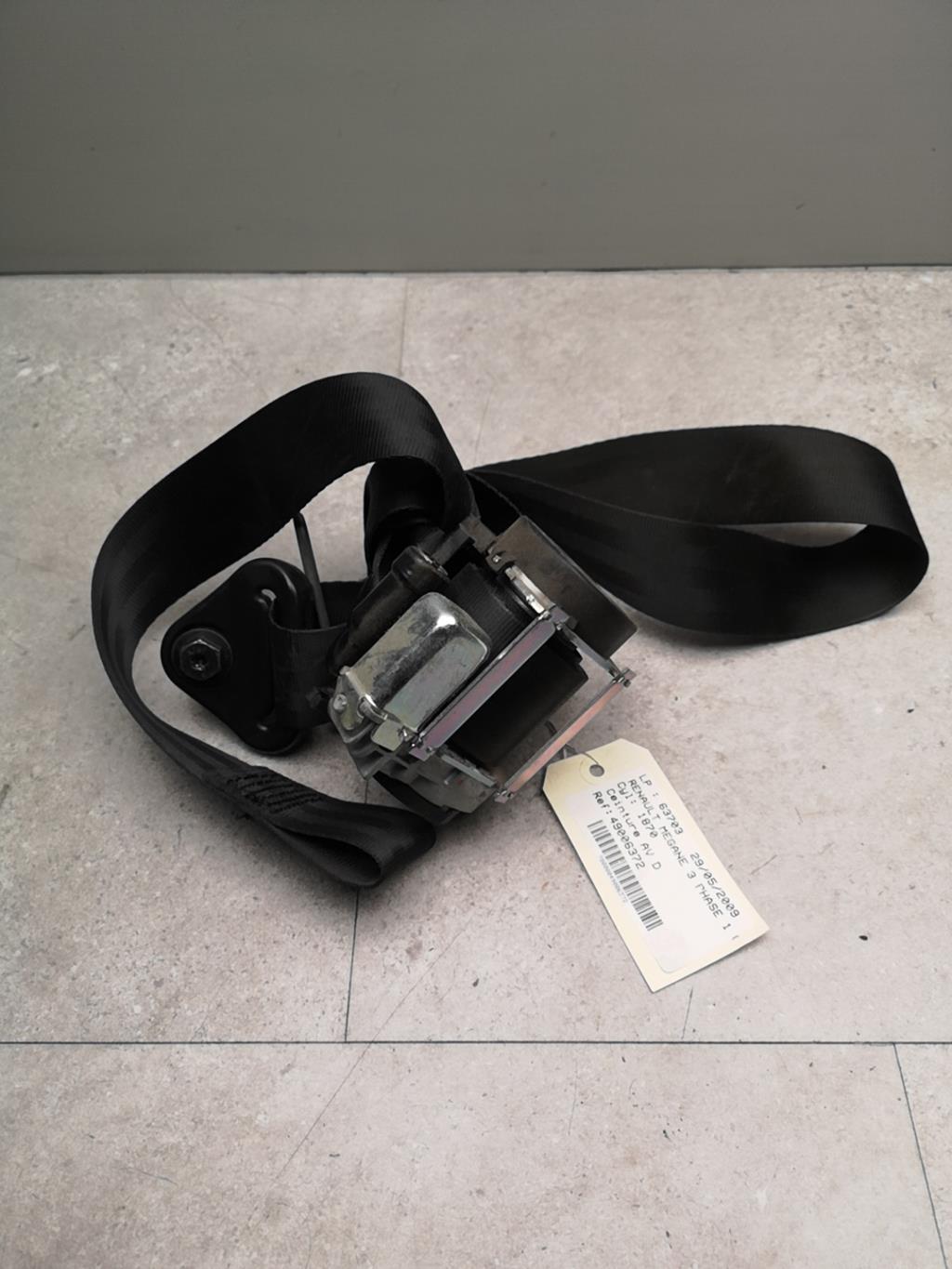 Ceinture avant droit RENAULT MEGANE 3 PHASE 1 COUPE Diesel - 1