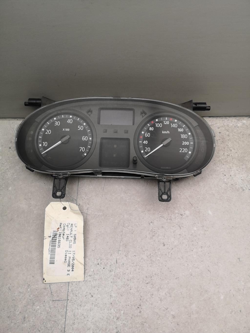 Tachimetro RENAULT CLIO 2 PHASE 2 Diésel - 1