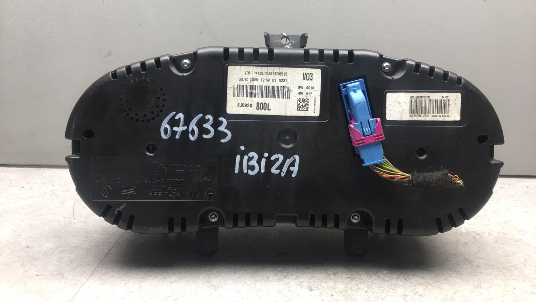Compteur SEAT IBIZA 4 PHASE 1 Diesel - 1