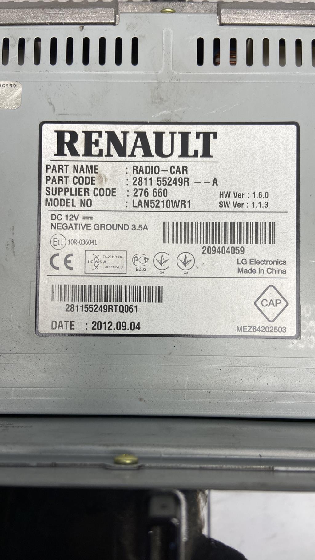 Autoradio originale RENAULT CLIO 3 PHASE 1 Diésel - 1
