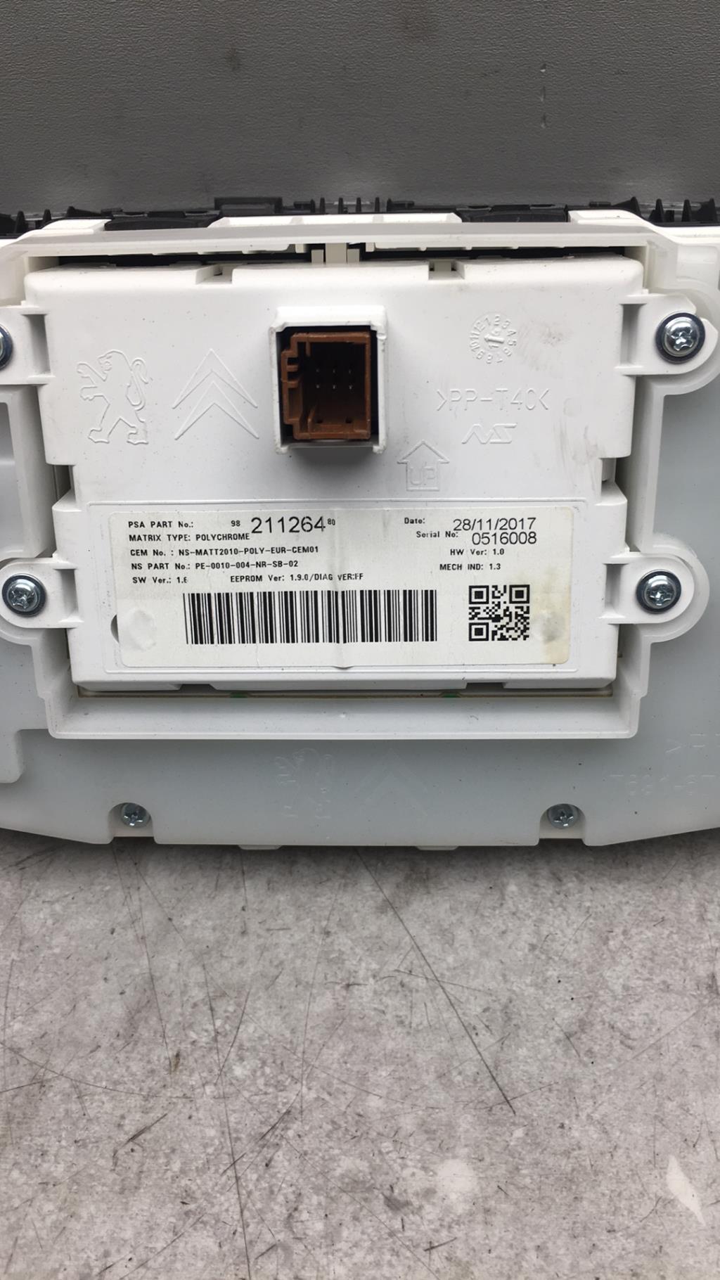 Tachimetro PEUGEOT 208 1 PHASE 2 Gasolina - 1