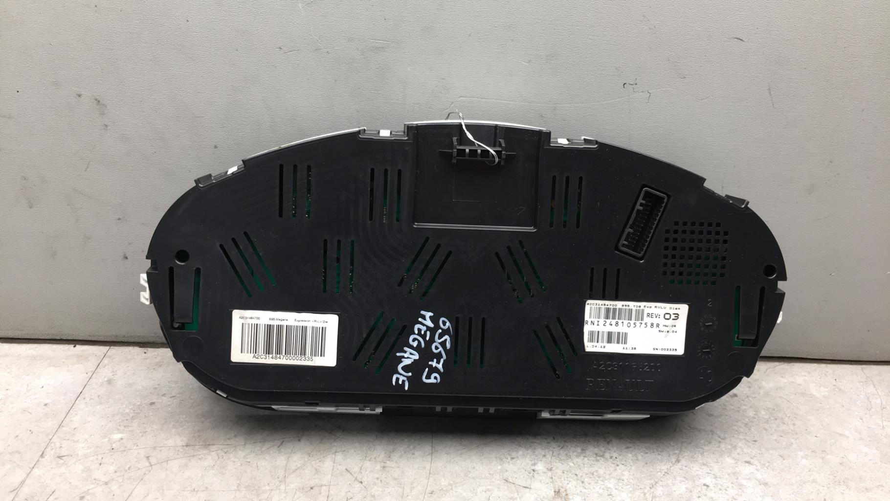 Compteur RENAULT MEGANE 3 PHASE 2  - 1