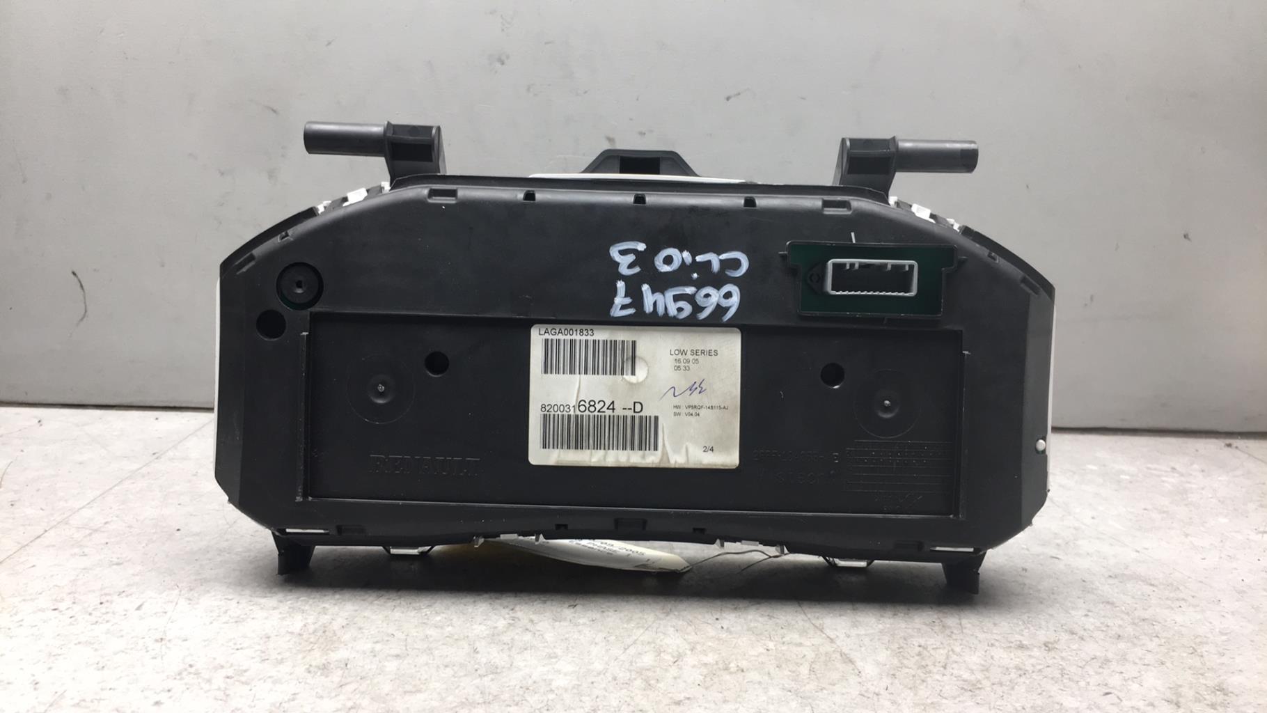 Tachimetro RENAULT CLIO 3 PHASE 1 Gasolina - 1