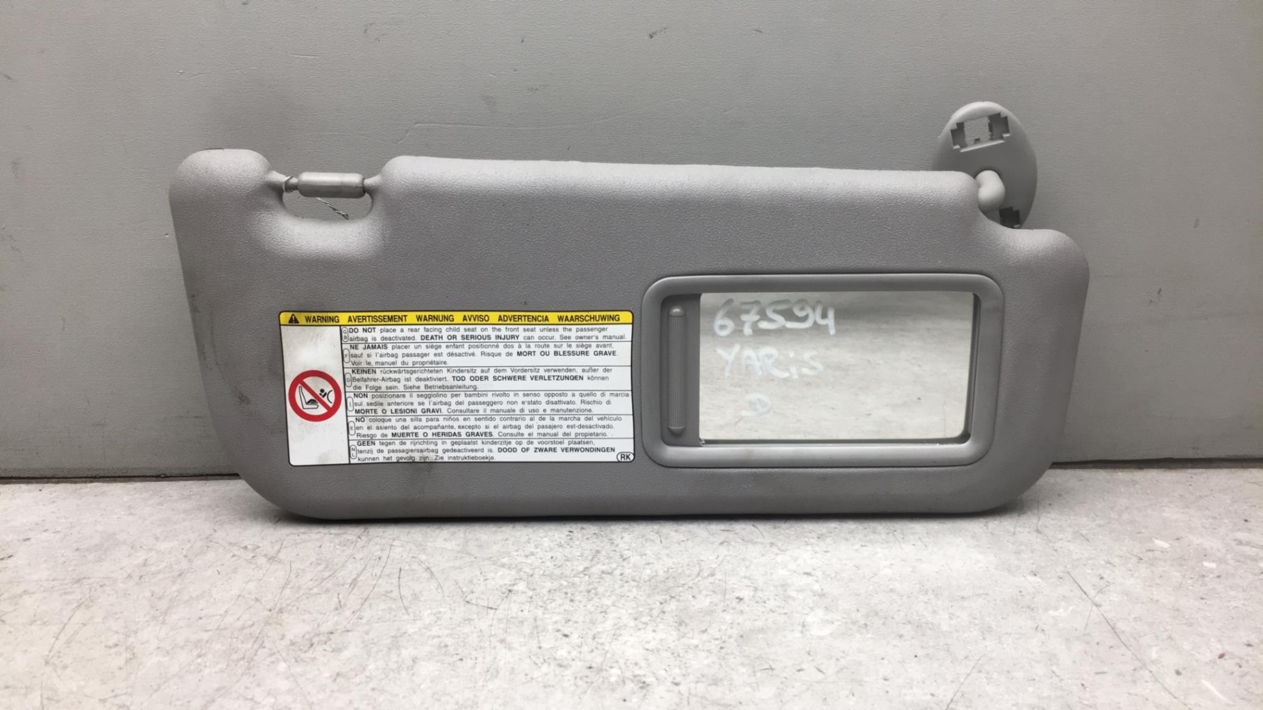Visiera parasole destra TOYOTA YARIS 2 PHASE 1 Gasolina - 1