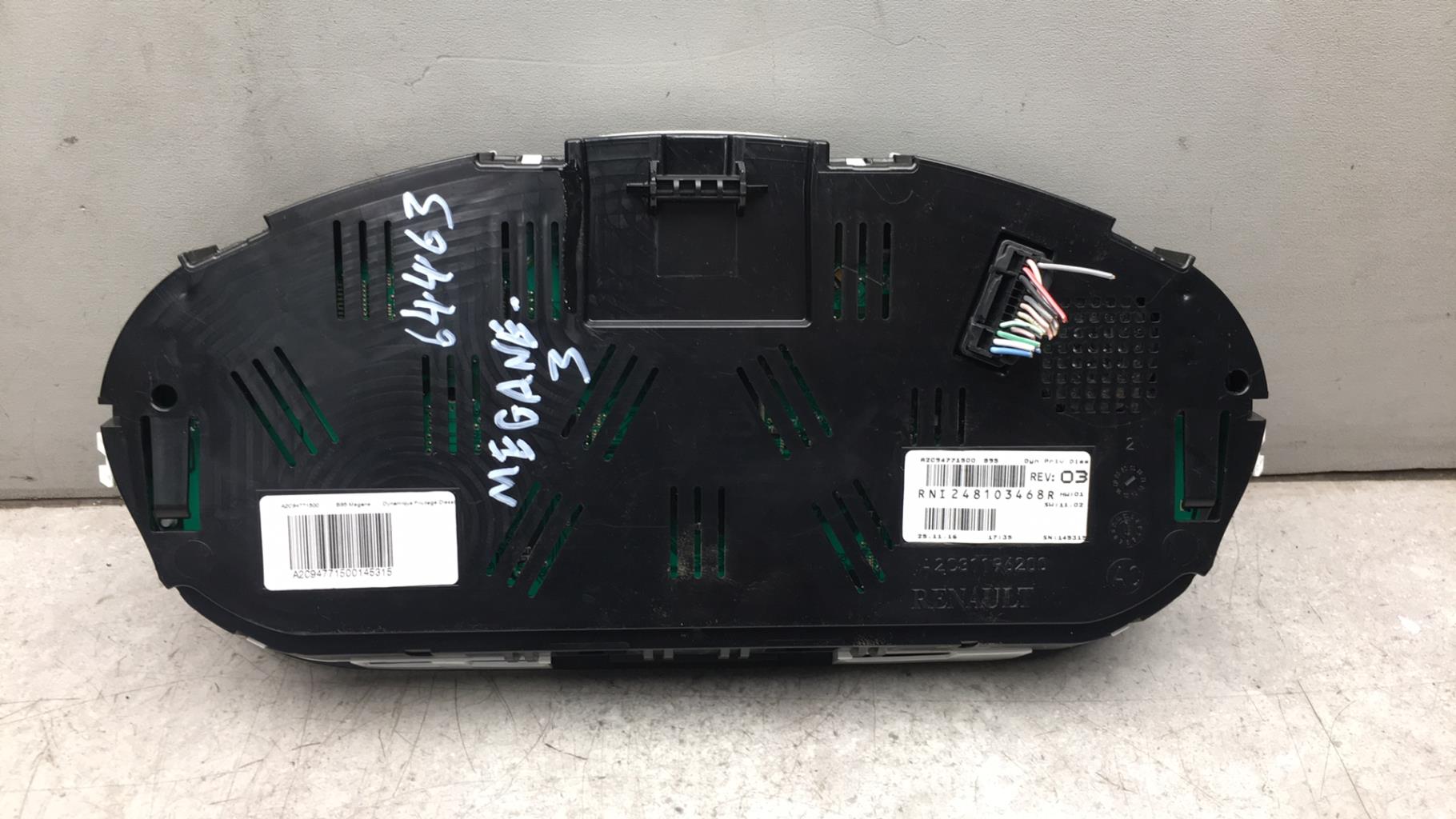 Compteur RENAULT MEGANE 3 PHASE 3 Diesel - 1