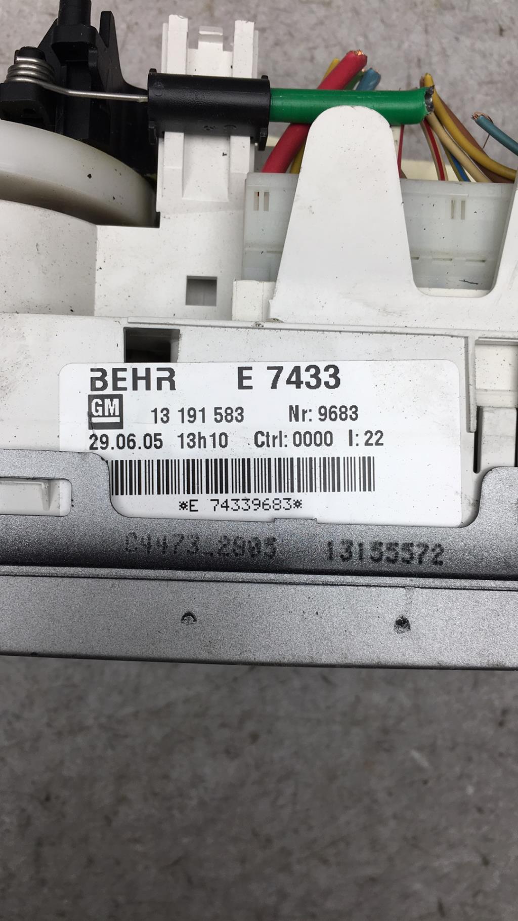 Commande chauffage OPEL MERIVA A PHASE 1 Diesel - 1