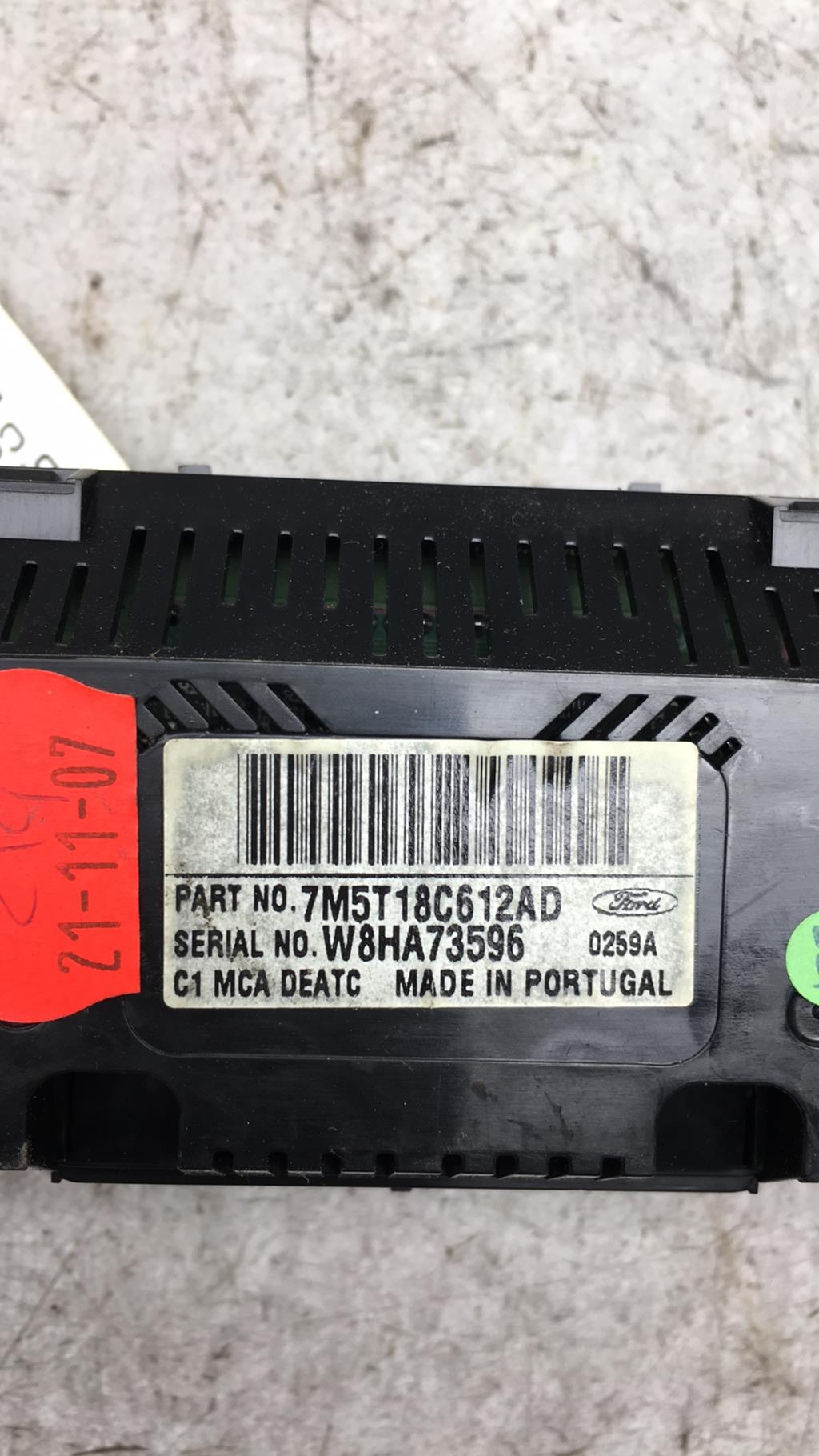 Commande chauffage FORD C-MAX 1 PHASE 2  - 1