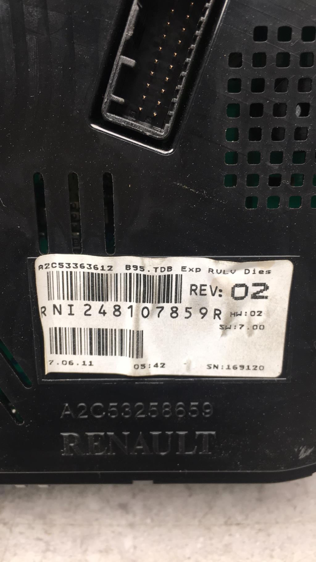Compteur RENAULT MEGANE 3 PHASE 1 Diesel - 1