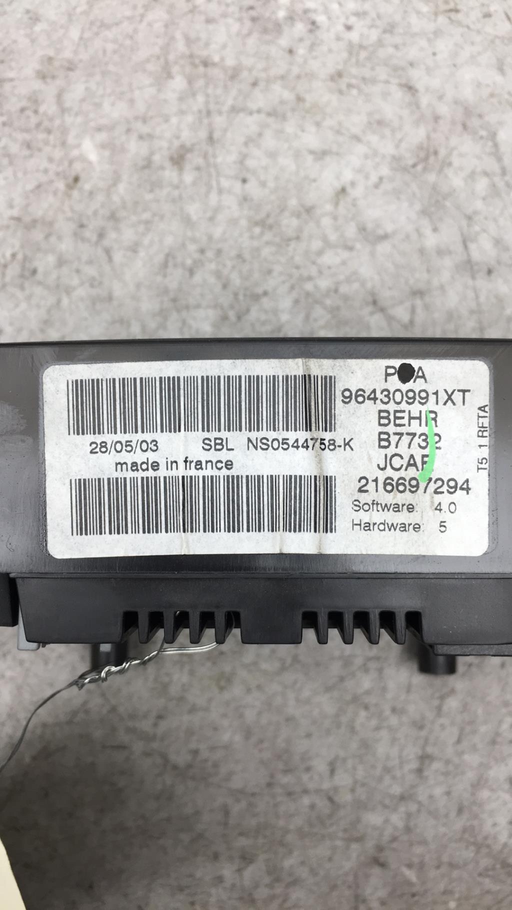 Comandi riscaldamento PEUGEOT 307 PHASE 1 BREAK Gasolina - 1