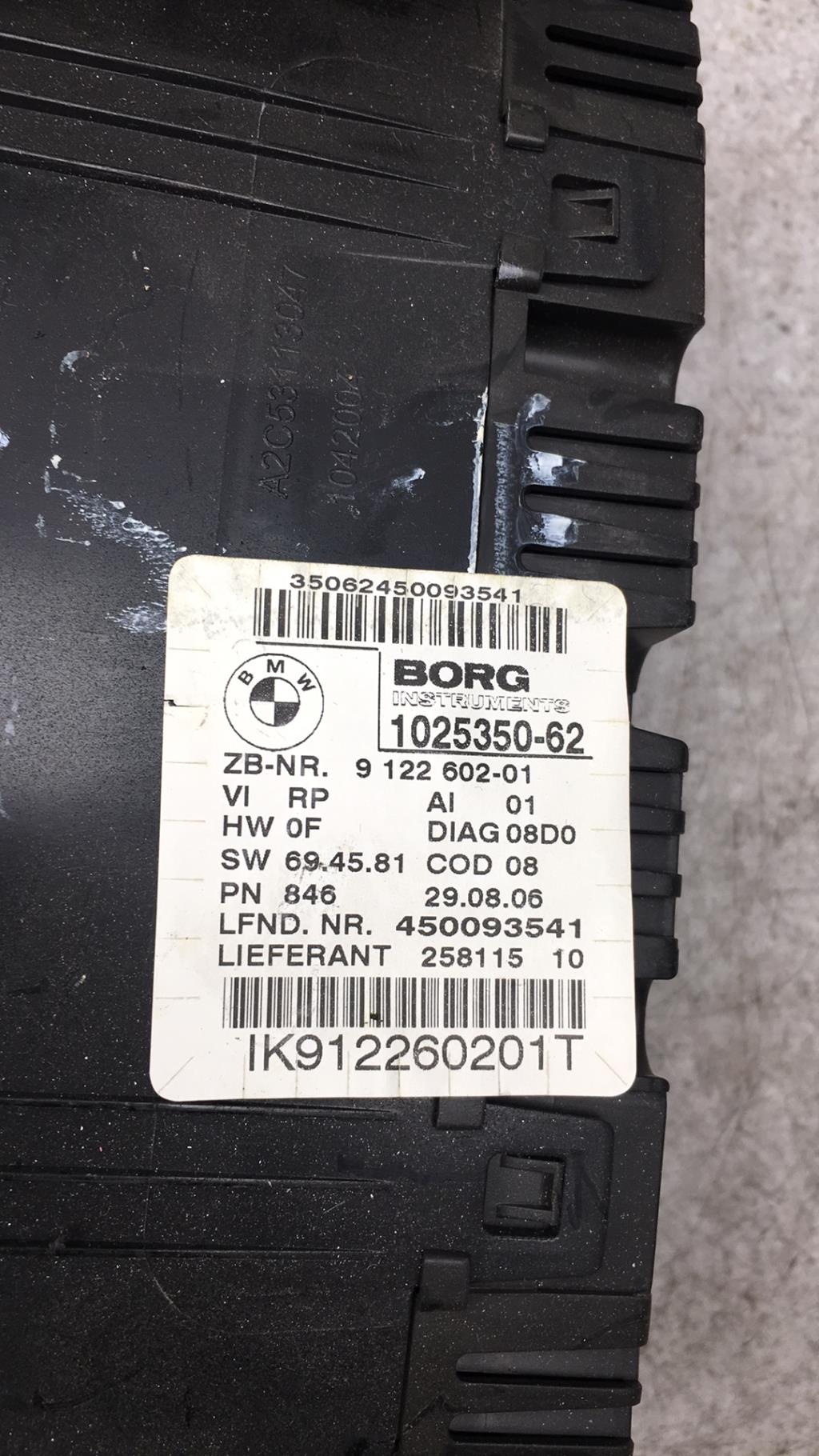Compteur BMW SERIE 3 E91 TOURING PHASE 1 BREAK  - 1