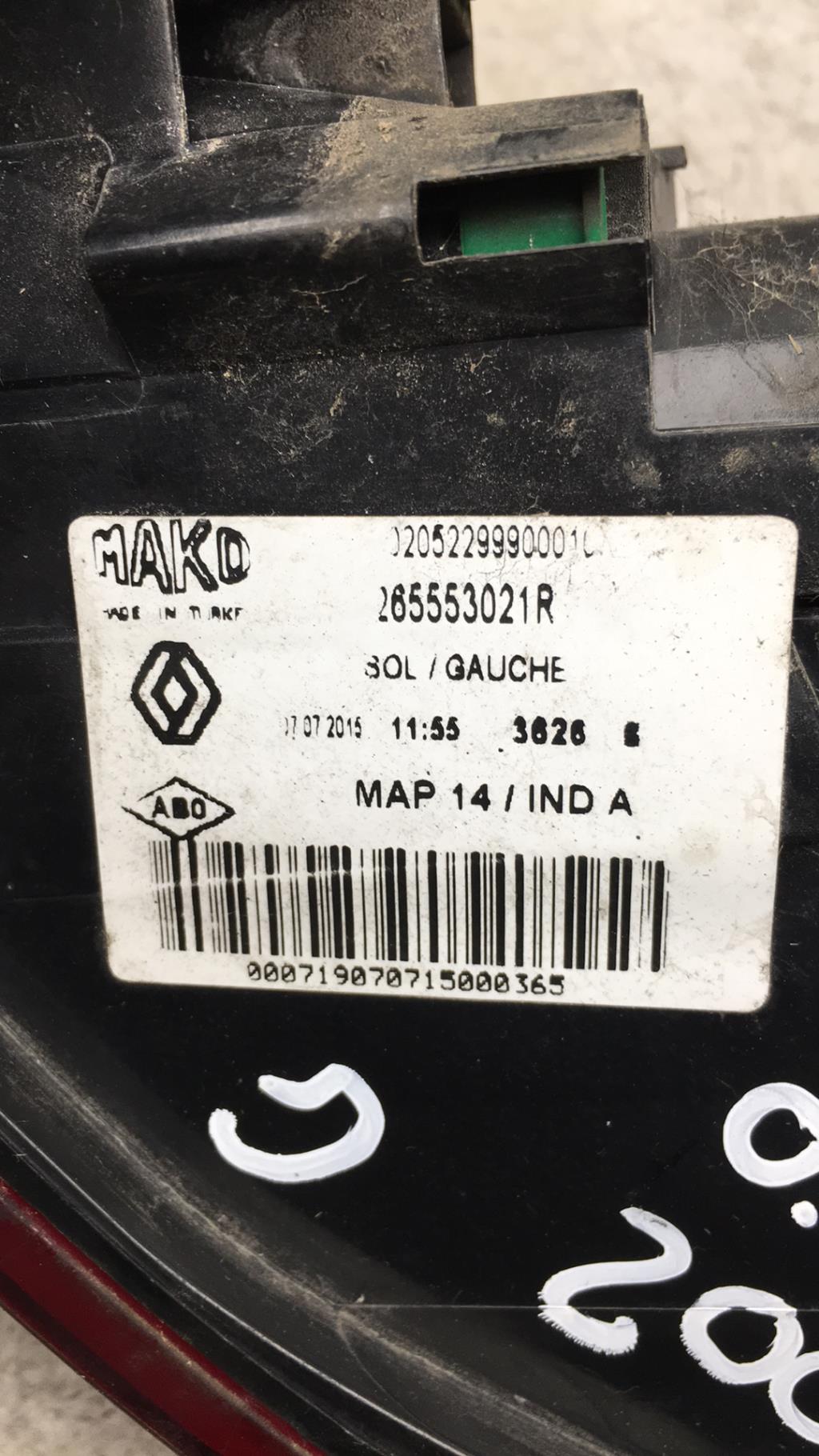 Fanale posteriore principale sinistro (luci) RENAULT CLIO 4 PHASE 1  - 1