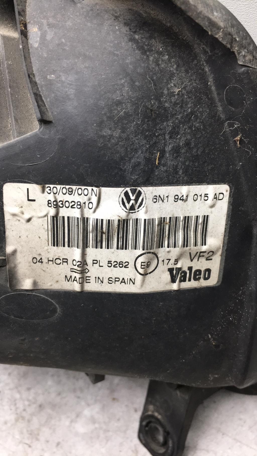 Gruppo ottico anteriore principale sinistro (luci)(faro) VOLKSWAGEN POLO 3 PHASE 2 Diésel - 1