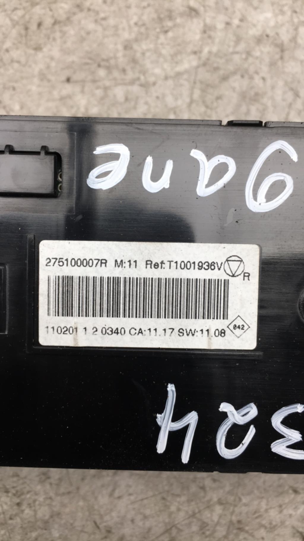 Commande chauffage RENAULT MEGANE 3 PHASE 1  - 1