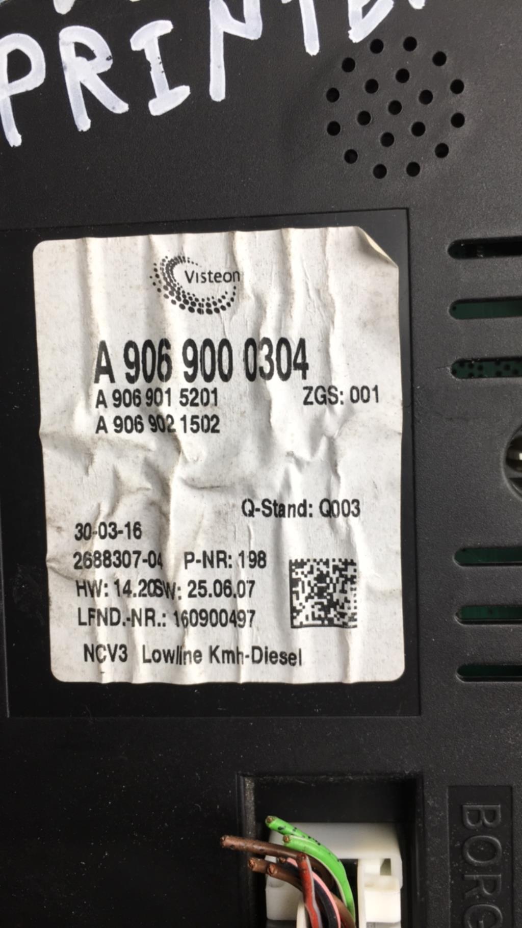 Compteur MERCEDES SPRINTER 2 PHASE 2 Diesel - 1
