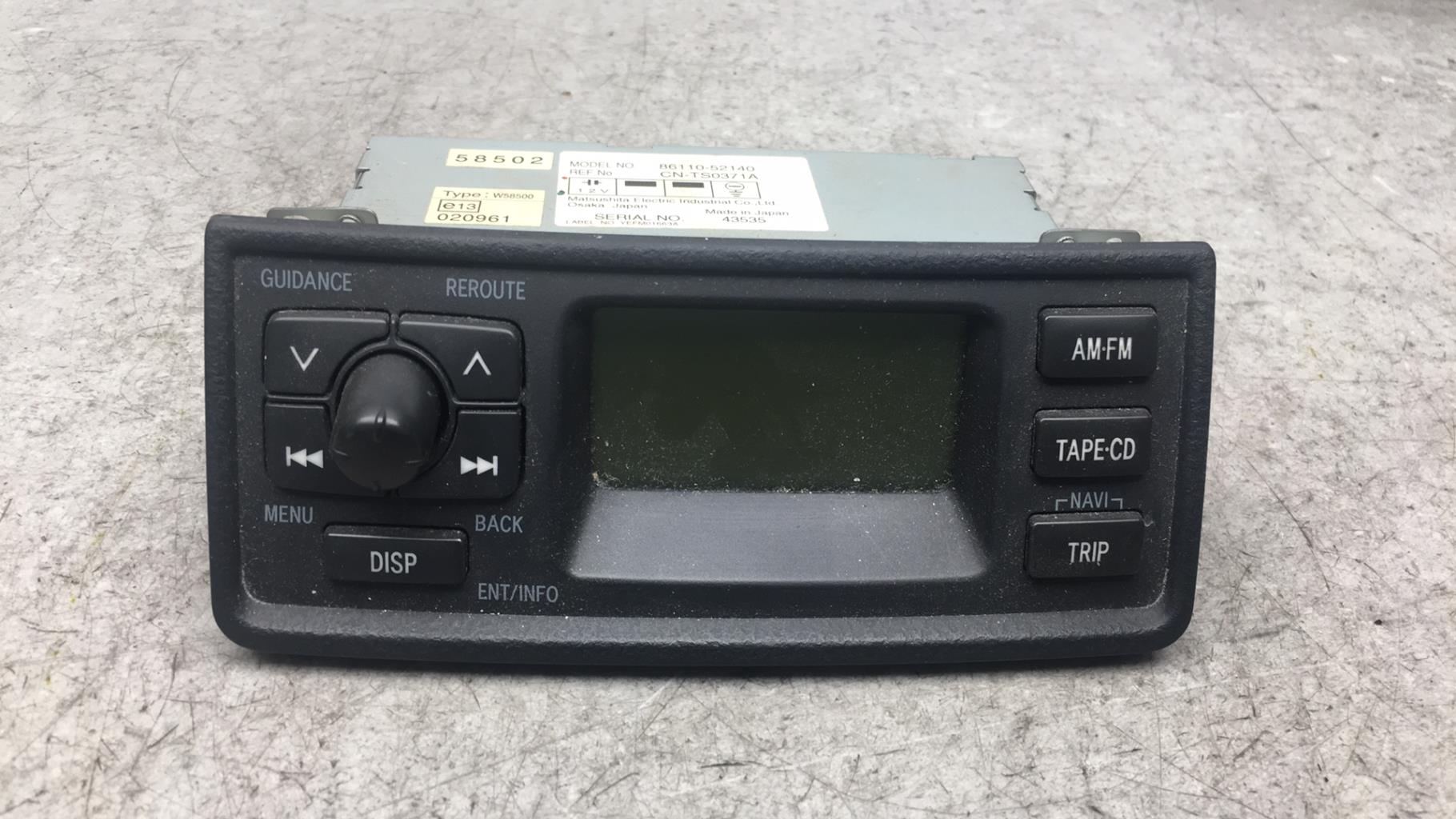 Commande autoradio TOYOTA YARIS 1 PHASE 2 Diesel - 1