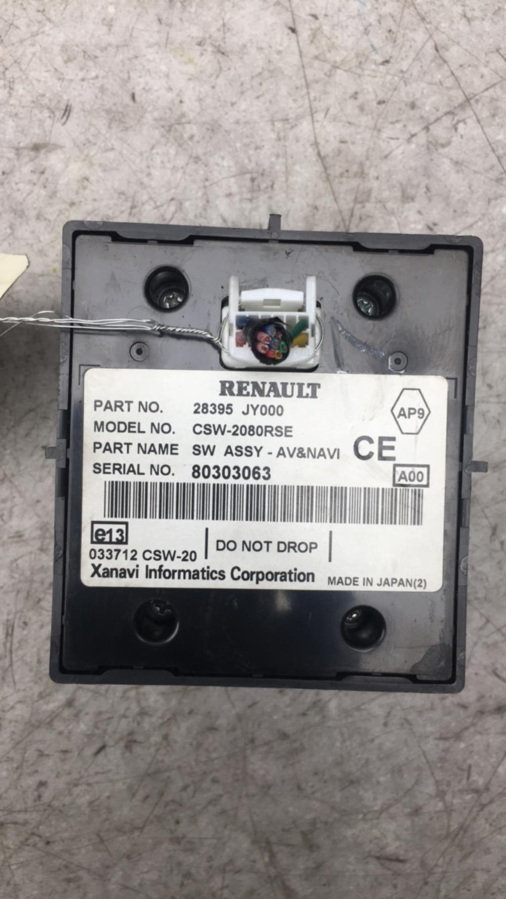 Commande autoradio RENAULT KOLEOS 1 PHASE 1 Diesel - 1