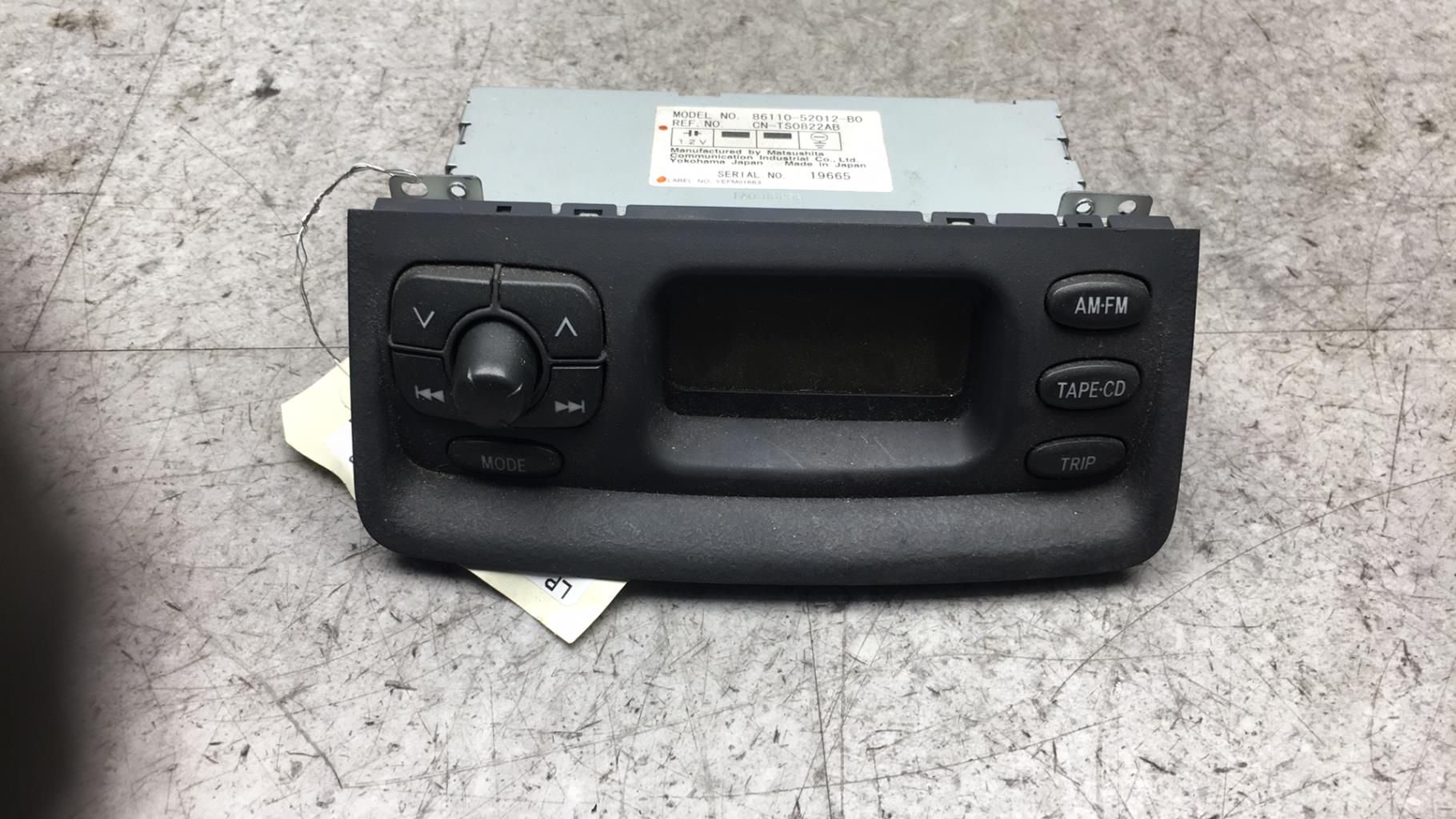 Commande chauffage TOYOTA YARIS 1 PHASE 1  - 1