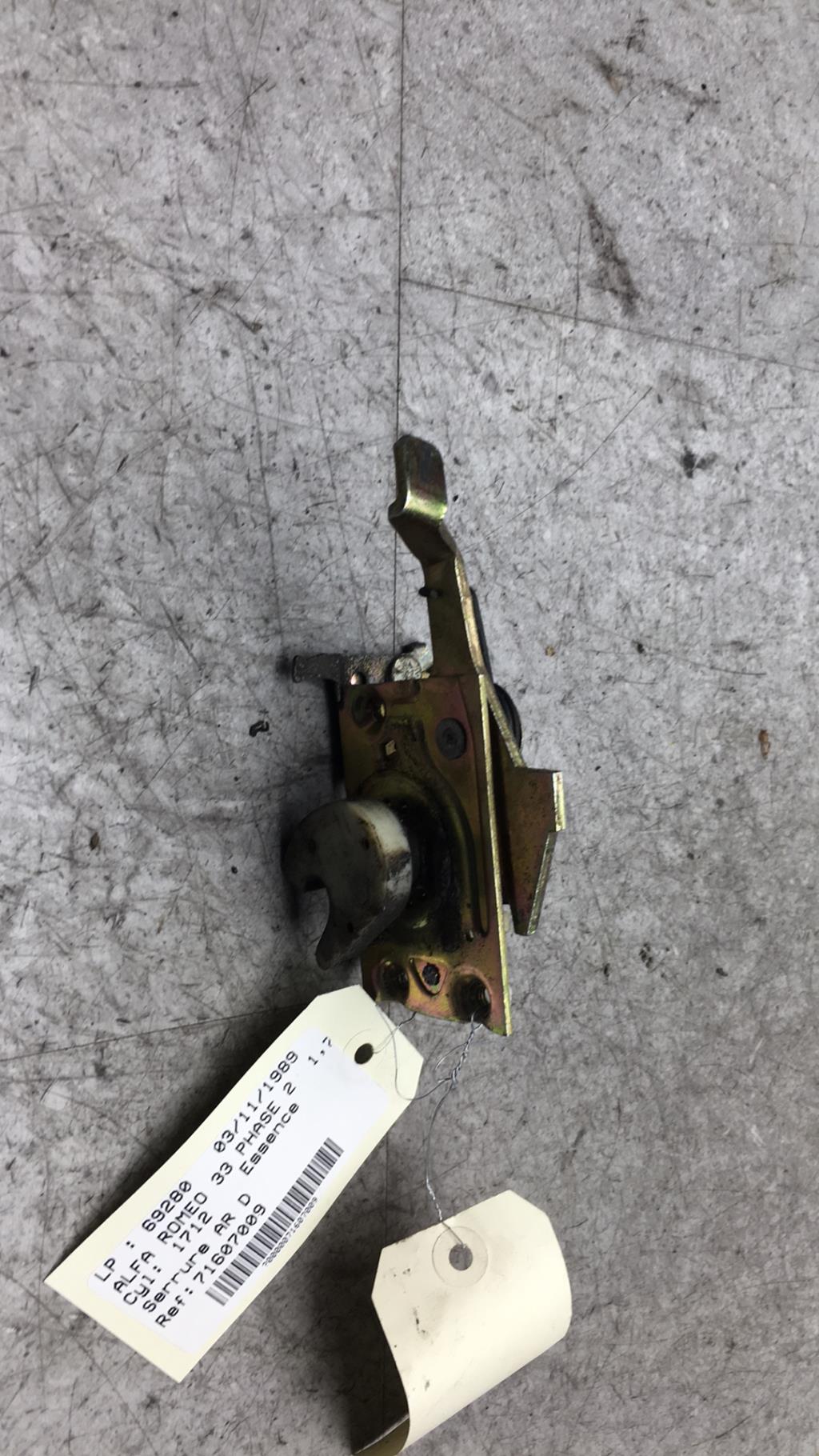 Serratura posteriore destra ALFA ROMEO 33 PHASE 2 Gasolina - 1