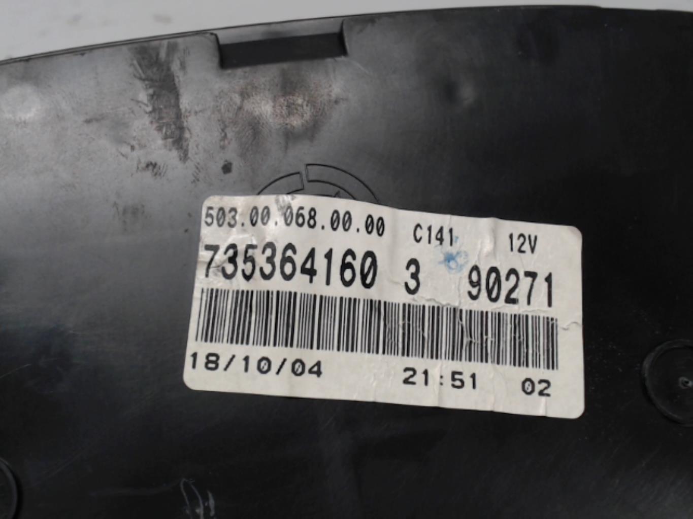 Compteur FIAT IDEA PHASE 1 Diesel - 1