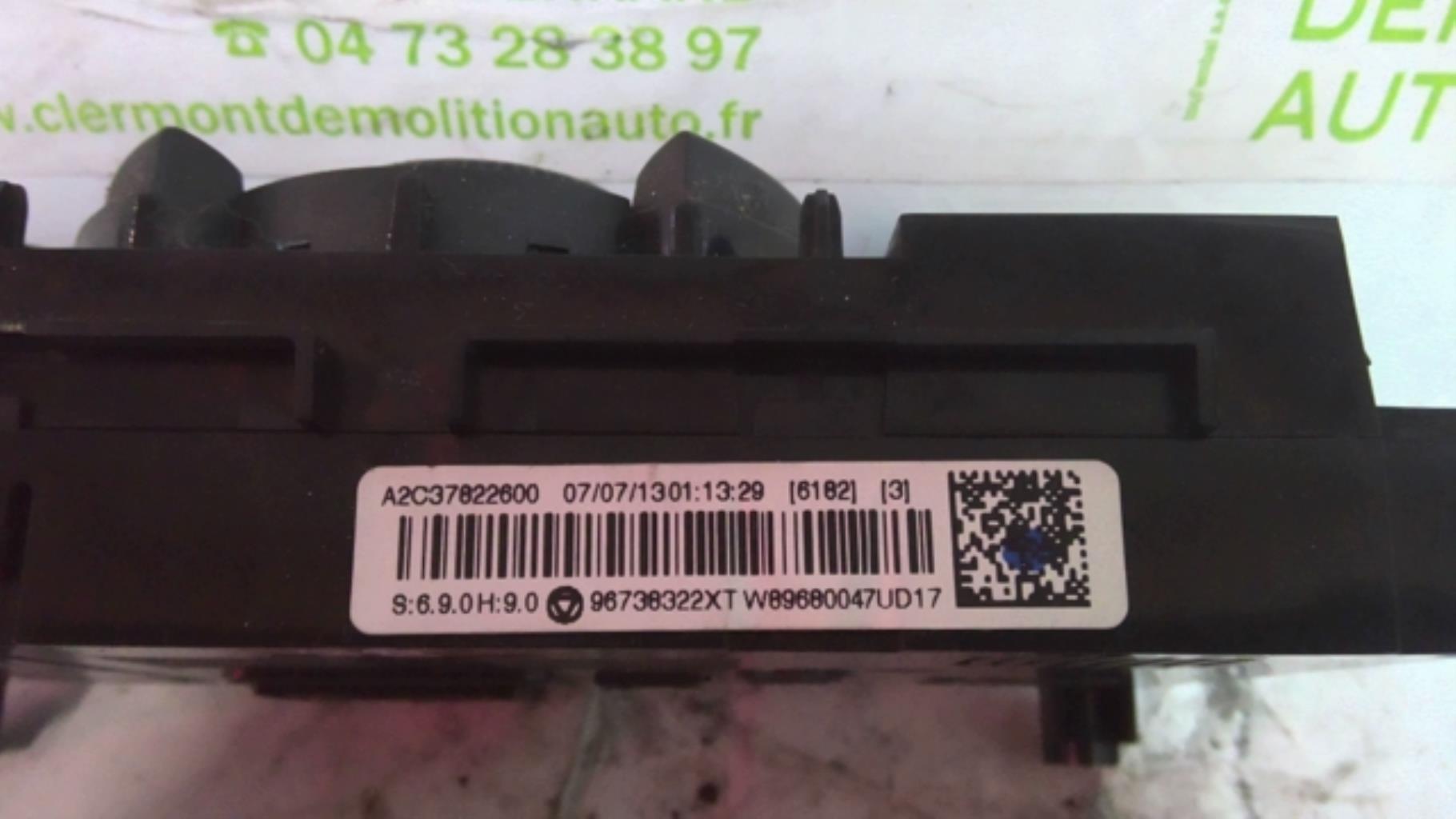 Commande chauffage PEUGEOT 3008 1 PHASE 1 Diesel - 1