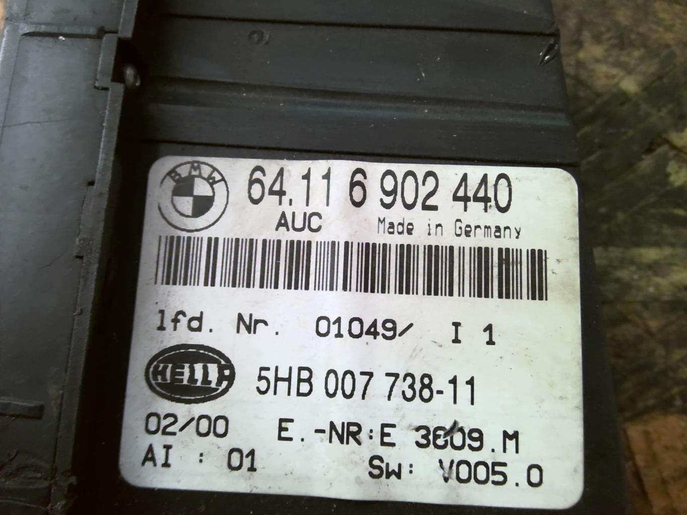 Commande chauffage BMW SERIE 3 E46 PHASE 1 Diesel - 1