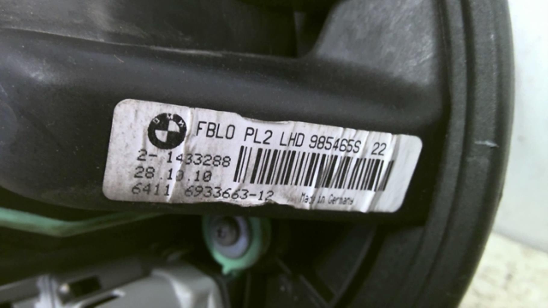 Pulseur d'air BMW SERIE 1 E81 Diesel - 1