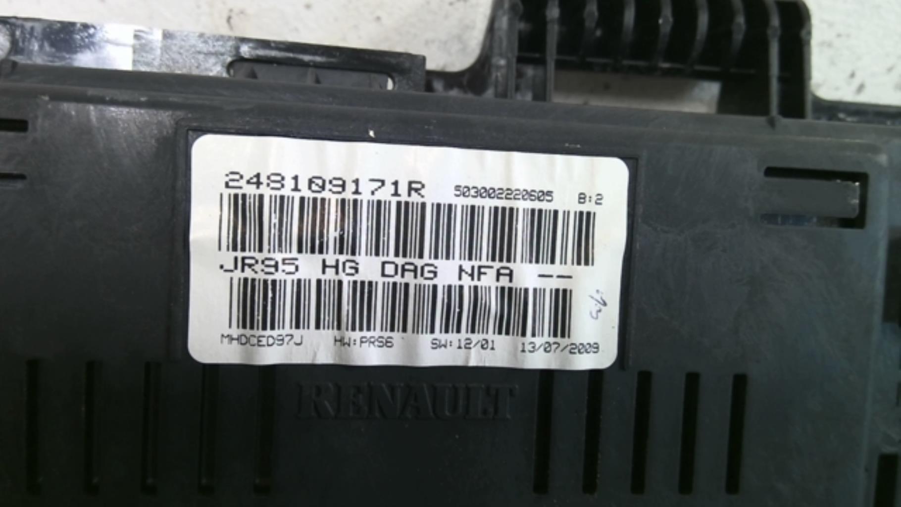 Compteur RENAULT GRAND SCENIC 3 PHASE 1 Diesel - 1