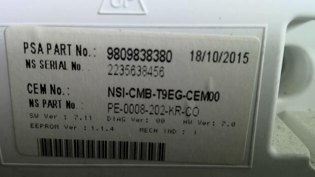 Compteur PEUGEOT 308 2 PHASE 1 Diesel - 1