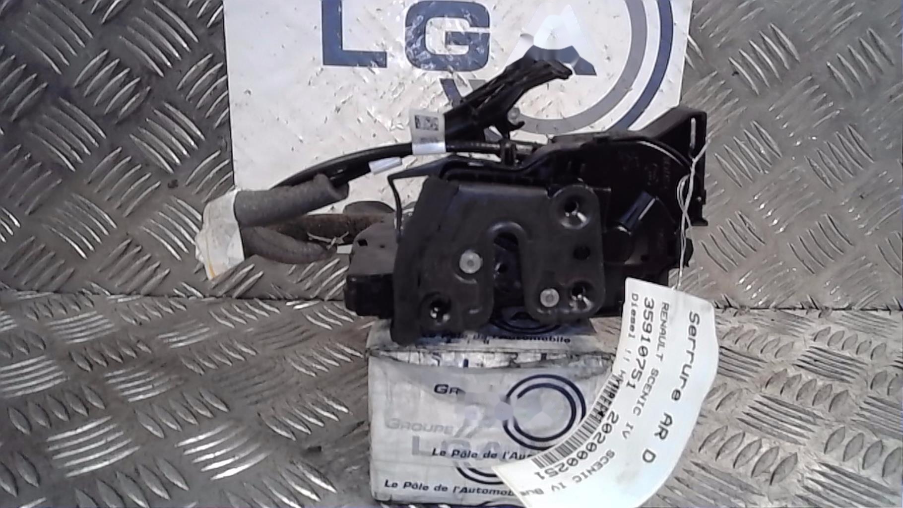 Serrure arriere droit RENAULT SCENIC 4 Diesel/Hybride - 1