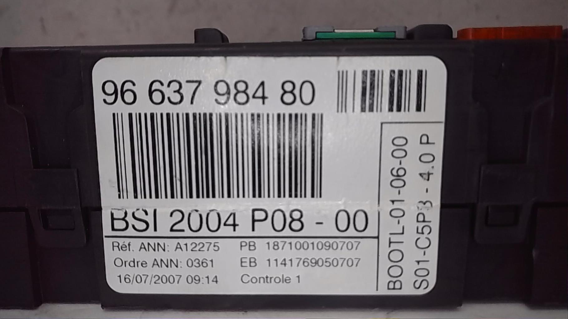 Boitier BSI CITROEN C4 1 PHASE 1 Essence - 1