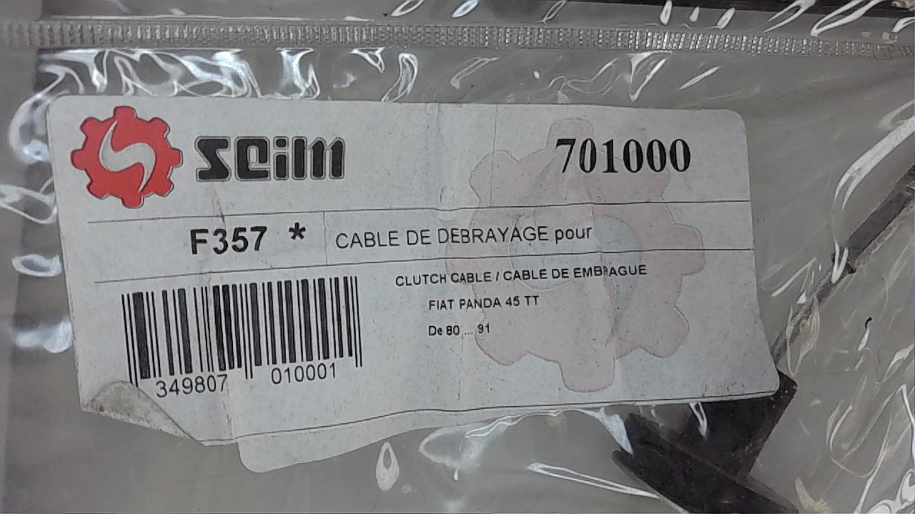 Cable embrayage FIAT PANDA 1 PHASE 1  - 1
