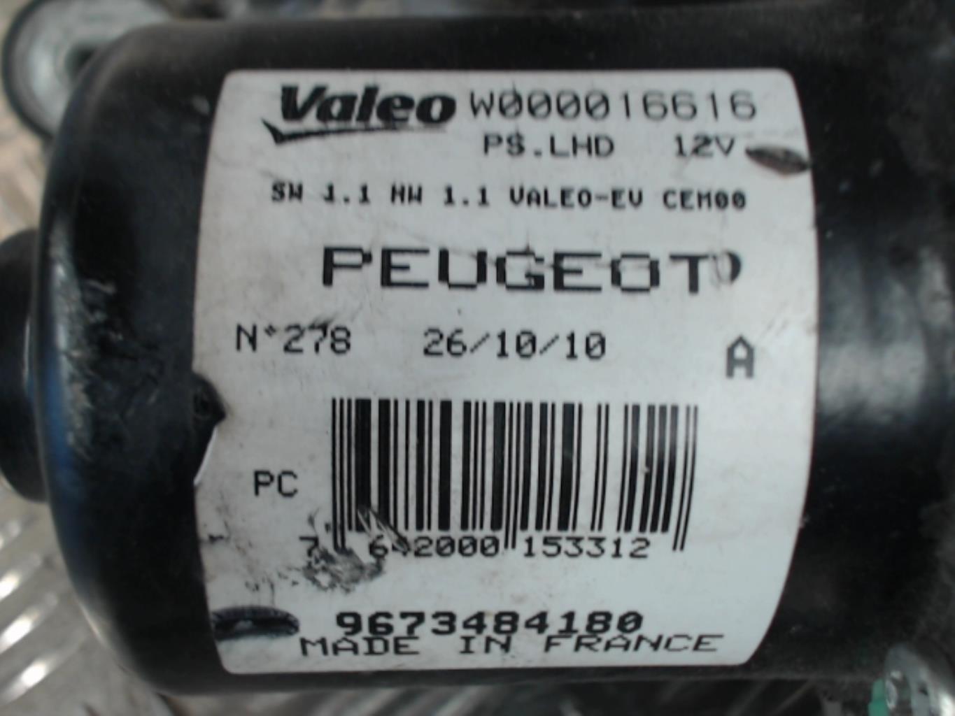 Motore tergicristallo anteriore destro PEUGEOT RCZ PHASE 2 COUPE Diésel - 1