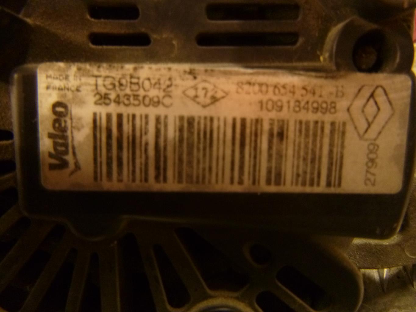Alternatore RENAULT TWINGO 2 PHASE 1 Gasolina - 1