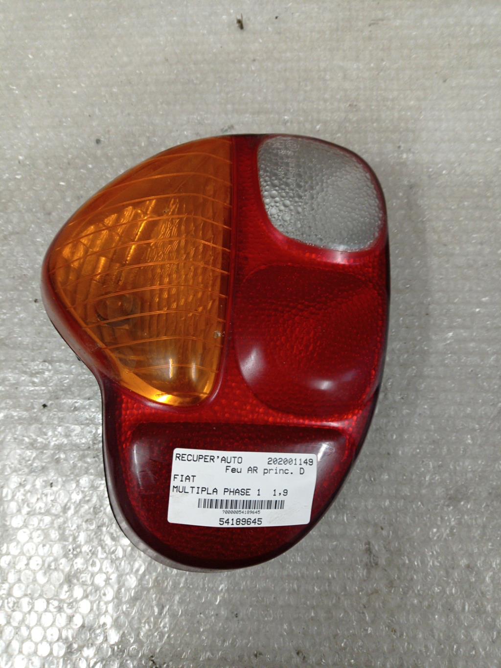 Fanale posteriore principale destro (luci) FIAT MULTIPLA PHASE 1 Diésel - 1