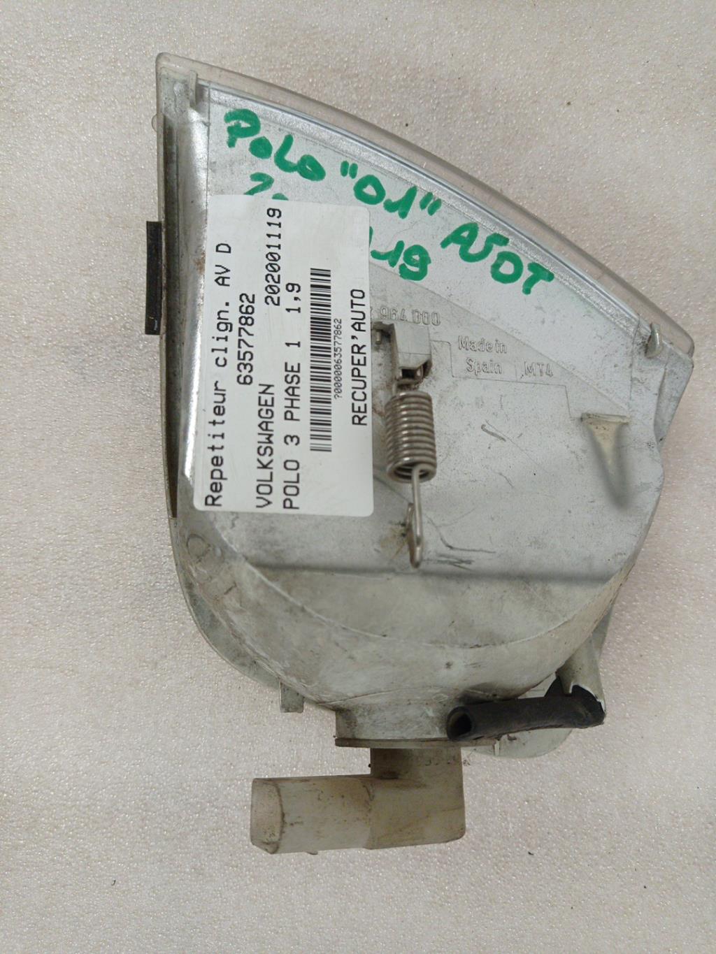 Ripetitore lampeggiante anteriore destro (Luci) VOLKSWAGEN POLO 3 PHASE 1 Diésel - 1