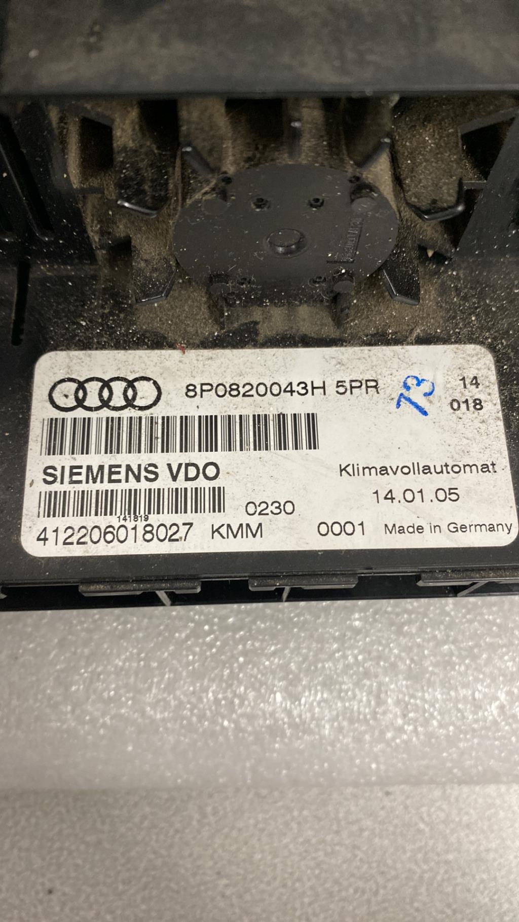 Commande chauffage AUDI A3 2 SPORTBACK PHASE 1 Diesel - 1