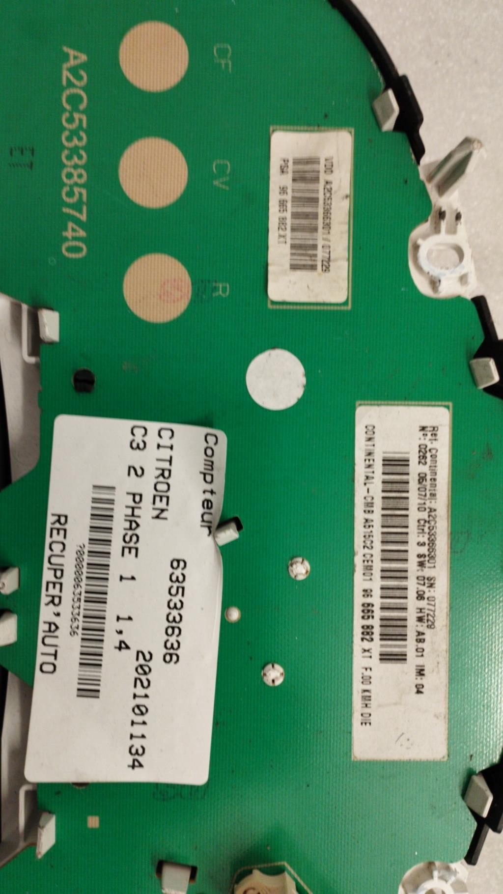 Compteur CITROEN C3 2 PHASE 1 Diesel - 1