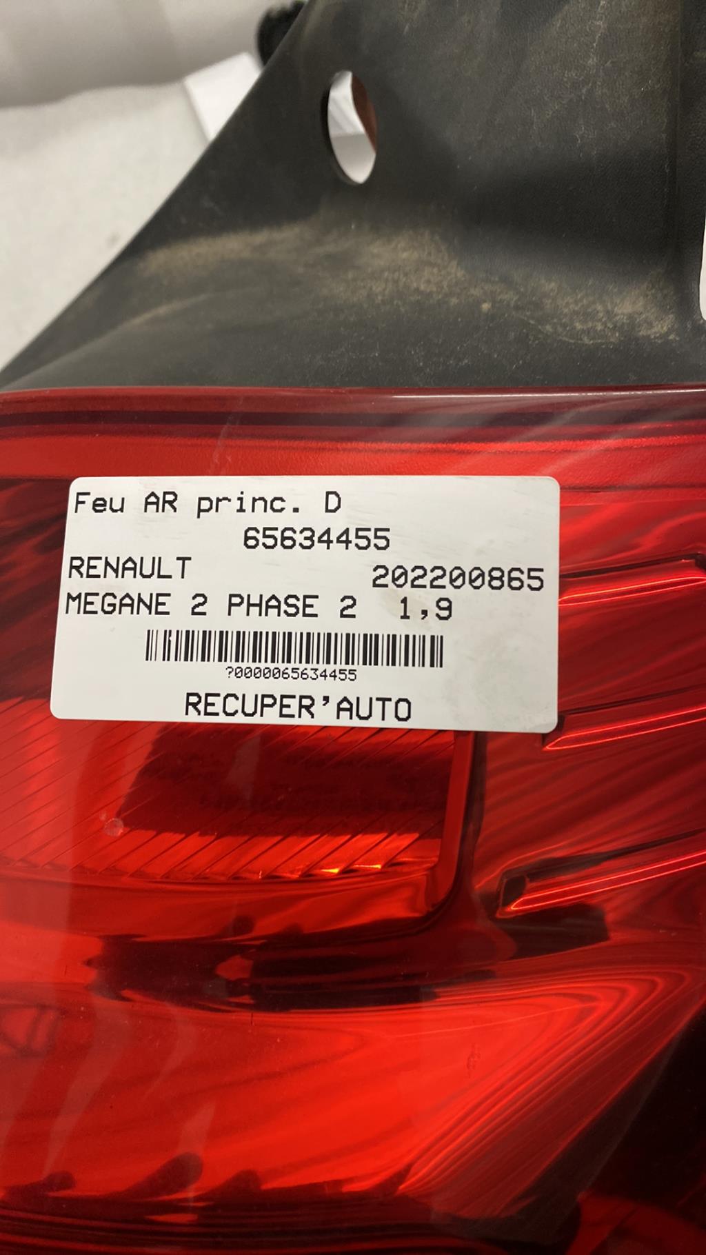 Fanale posteriore principale destro (luci) RENAULT MEGANE 2 PHASE 2 Diésel - 1