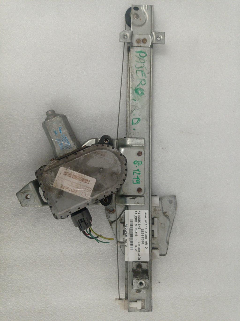 Alzacristalli elettrico posteriore destro MITSUBISHI PAJERO 3 PHASE 1 Diésel - 1
