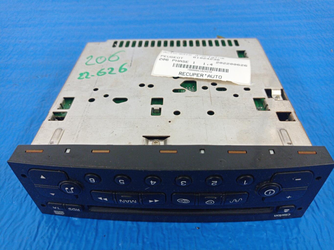 Autoradio originale PEUGEOT 206 PHASE 1 Gasolina - 1