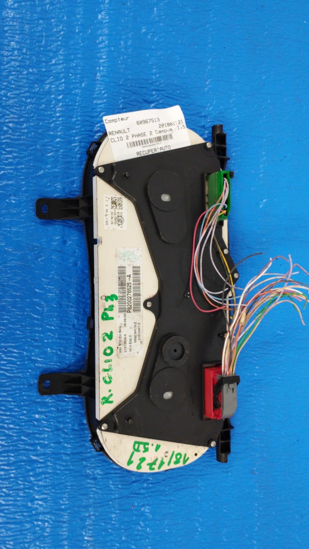 Compteur RENAULT CLIO 2 PHASE 2 Diesel - 1