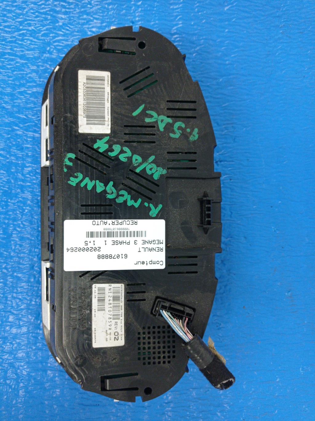 Compteur RENAULT MEGANE 3 PHASE 1 Diesel - 1