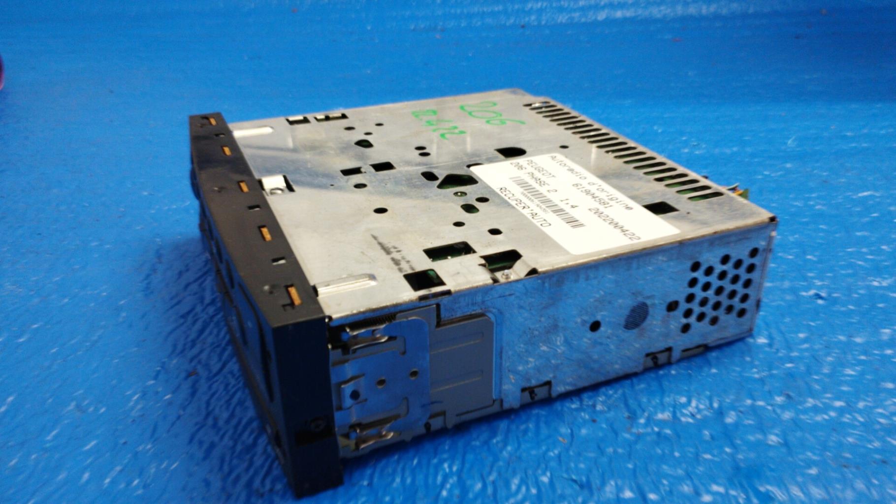 Autoradio originale PEUGEOT 206 PHASE 2 Gasolina - 1
