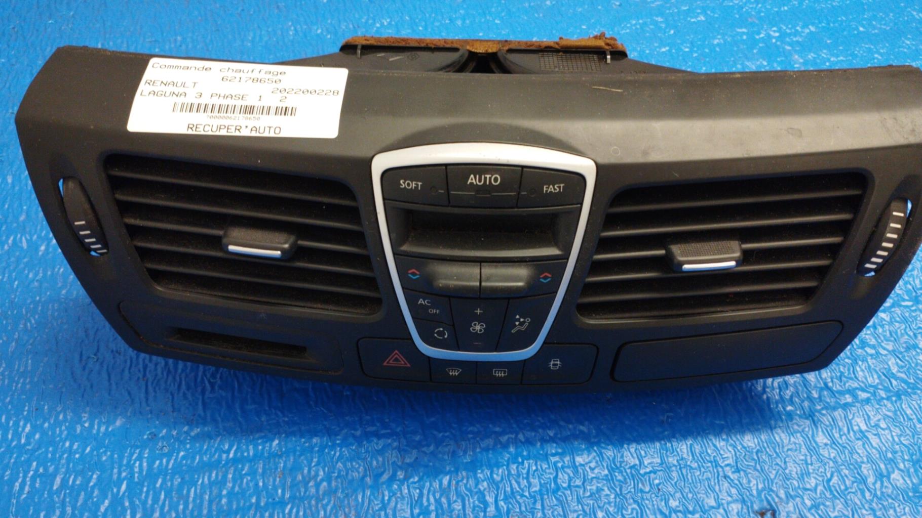 Commande chauffage RENAULT LAGUNA 3 PHASE 1 Diesel - 1