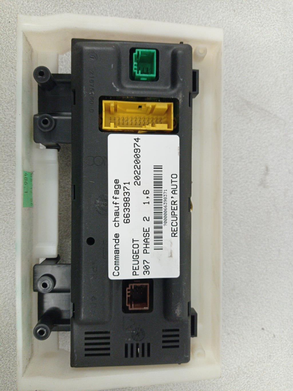 Commande chauffage PEUGEOT 307 PHASE 2 Diesel - 1