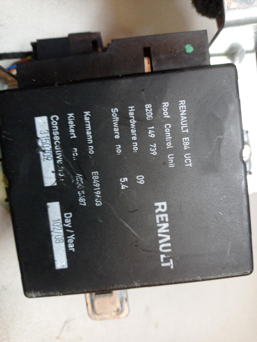 Moteur de capote RENAULT MEGANE 2 PHASE 2 CABRIOLET Diesel - 1