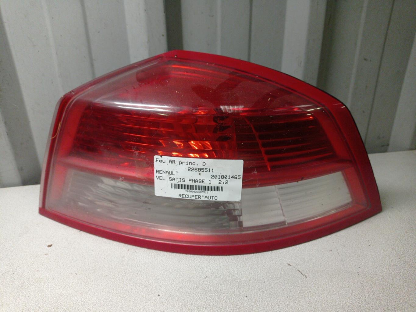 Fanale posteriore principale destro (luci) RENAULT VEL SATIS PHASE 1 Diésel - 1