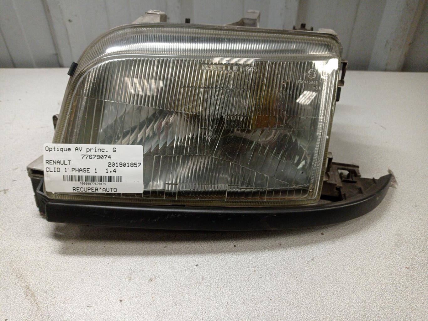 Gruppo ottico anteriore principale sinistro (luci)(faro) RENAULT CLIO 1 PHASE 1 Gasolina - 1