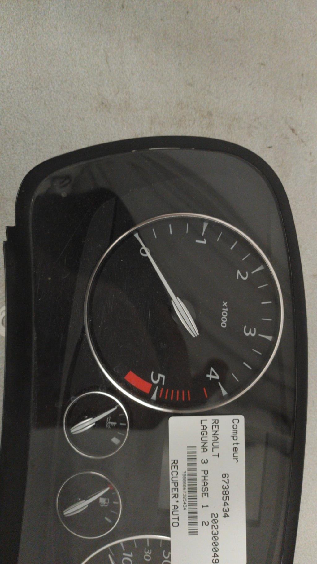 Compteur RENAULT LAGUNA 3 PHASE 1 Diesel - 1