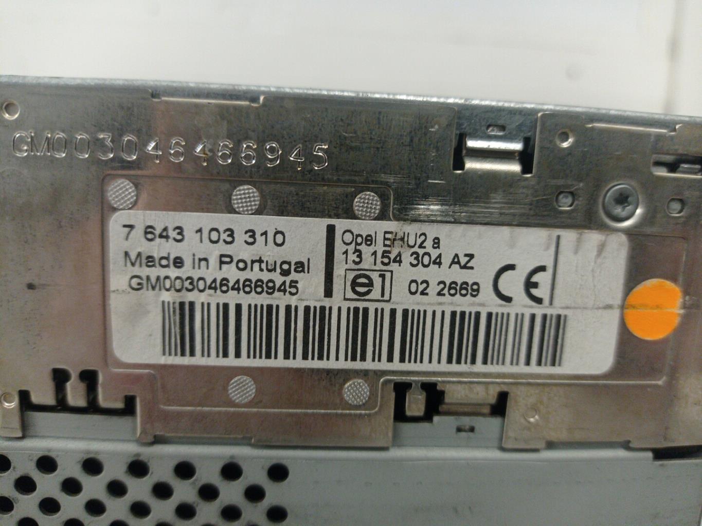 Autoradio originale OPEL ASTRA H PHASE 1 Diésel - 1